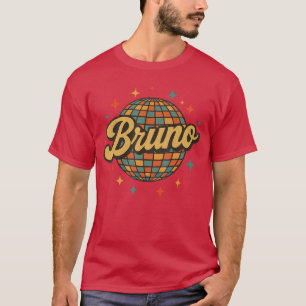 Vintage Bruno Personalized Name I Love Bruno 70s 8 T-Shirt