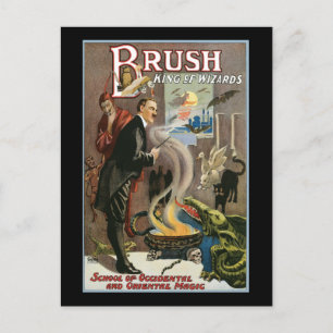 Vintage Brush, King of Wizards 1915 Postcard