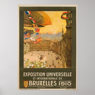 Vintage Brussels Exposition Poster