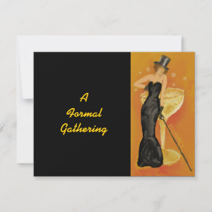 Vintage Bubbly Celebrate Formal Invitation