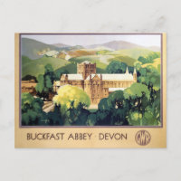 Vintage Buckfast Abbey Monastery British Railways