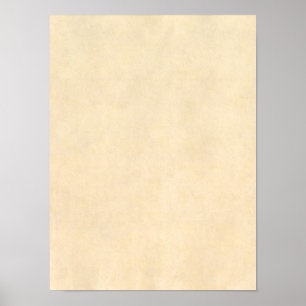Vintage Buckskin Tan Leather Parchment Template Poster