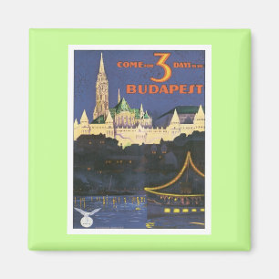 Vintage Budapest Hungary Magnet