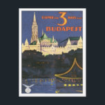 Vintage Budapest Hungary Postcard<br><div class="desc">Budapest Hungary Towers Europe Vintage Travel Art Our collection of old-time travel posters and prints illustrate the lush landscapes of Europe, exotic scenery in Morocco, elegant hotels and luxurious resorts around the world from Monte Carlo to Pasadena and Bangkok. Visit nostalgic vacation and travel destinations around the world, England, France,...</div>