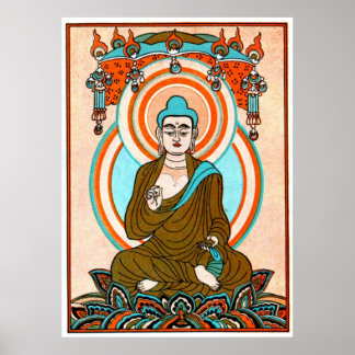 Vintage Buddha Art Print
