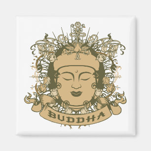 Vintage Buddha Face Magnet
