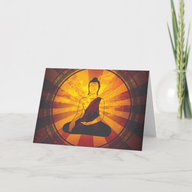 Vintage Buddha Print Card (Front)