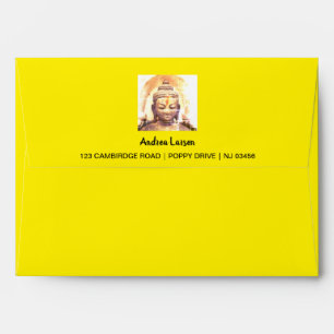 Vintage Buddha Shakyamuni & Dharma - Himalayas Envelope