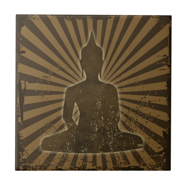 vintage Buddha Tile (Front)