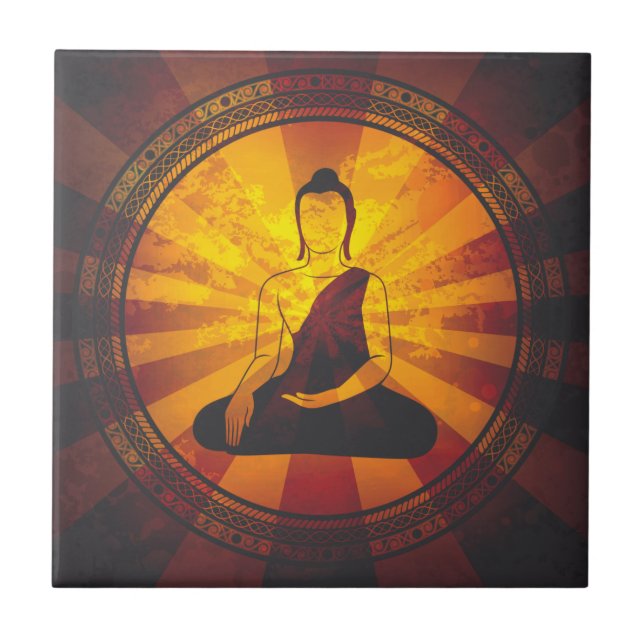 Vintage Buddha Tile (Front)