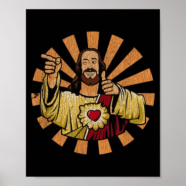 Vintage Buddy A Christ Christmas Jesus  Poster (Front)