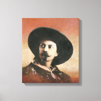 Vintage Buffalo Bill Portrait Canvas Print