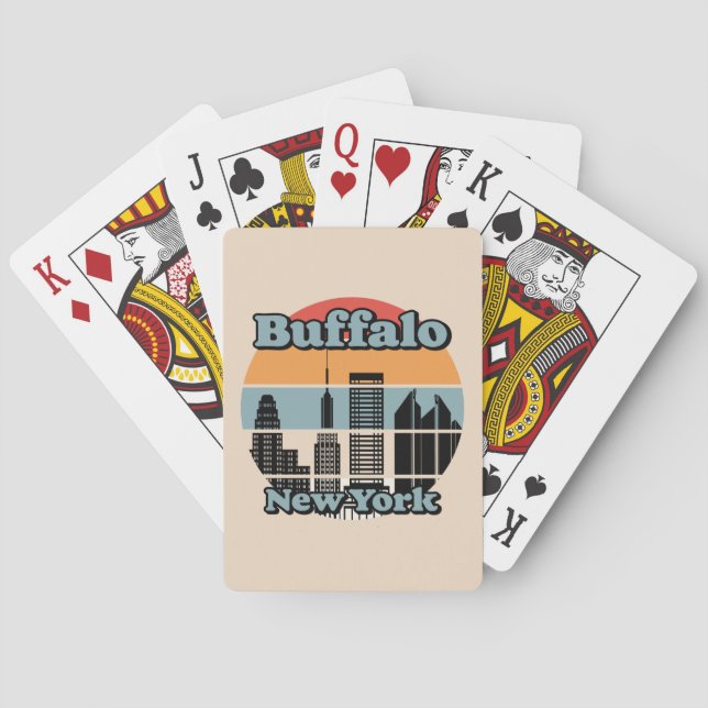 Vintage Buffalo New York Playing Cards (Back)