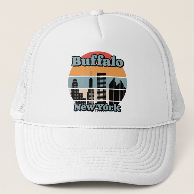 Vintage Buffalo New York Trucker Hat (Front)