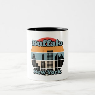 Vintage Buffalo New York Two-Tone Coffee Mug