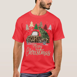 Vintage Buffalo Plaid Christmas Tree Red Truck Wit T-Shirt