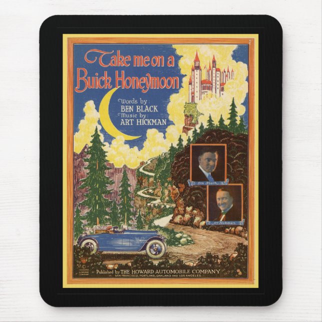 Vintage Buick Car Mouse Mat (Front)