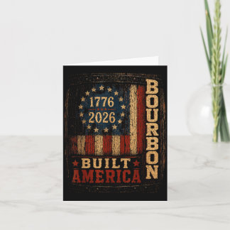Vintage Built Aamerica Patriotic 250 Years Card