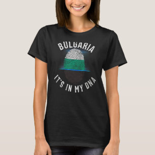 Vintage Bulgaria Flag It Is In My Dna Bulgarian T-Shirt