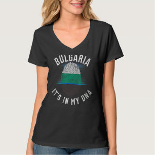 Vintage Bulgaria Flag  It Is In My Dna  Bulgarian T-Shirt