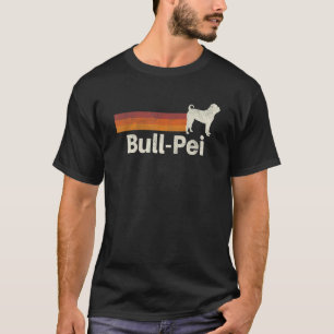 Vintage Bull Pei Retro Mum Dad Dog T-Shirt