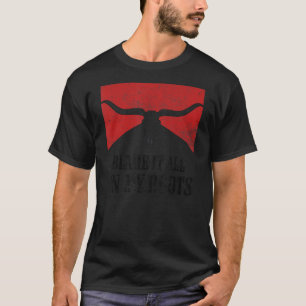 Vintage Bull Skull Western Country Blame It All On T-Shirt