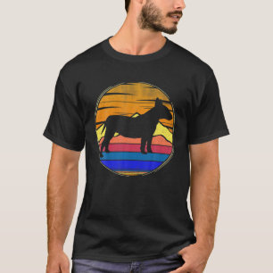Vintage Bull Terrier Retro Sunset Pets Dog Lover G T-Shirt