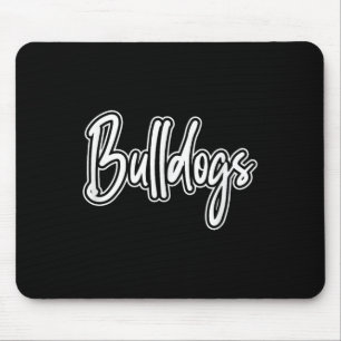 Vintage Bulldogs Team Pride School Spirit Back To Mouse Mat
