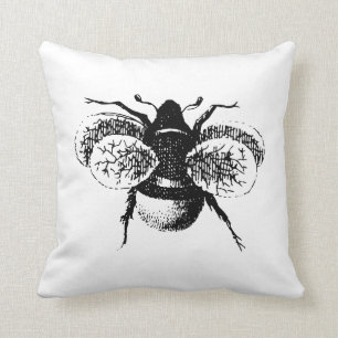 Vintage Bumble Bee Pillow