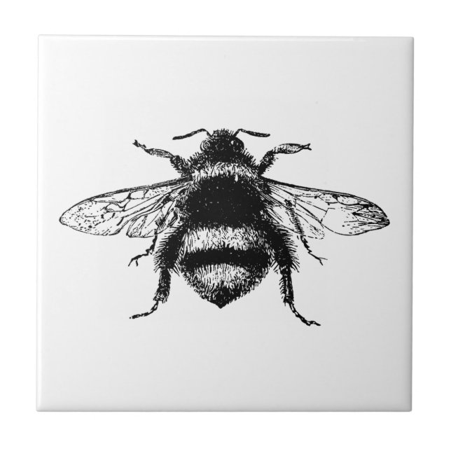 Vintage Bumble bee Tile (Front)