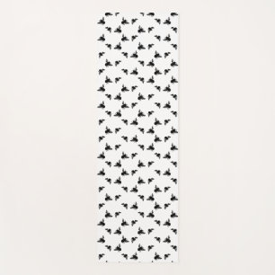 Vintage Bumblebee Bees Art CUSTOM BACKGROUND COLOR Yoga Mat