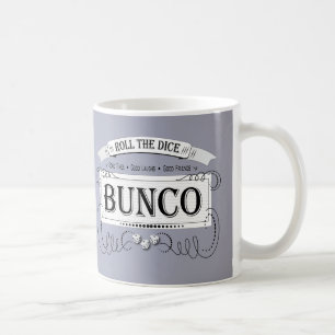 Vintage Bunco Design Purple Coffee Mug