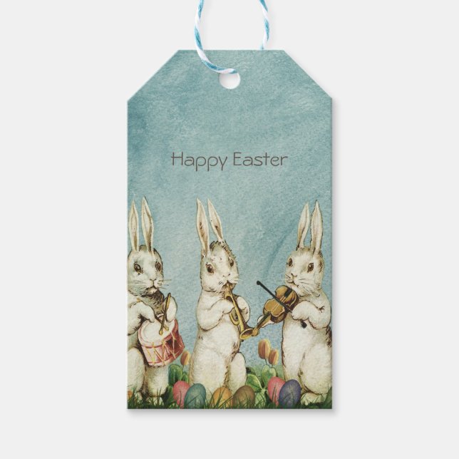 Vintage Bunny Easter    Gift Tags (Front)