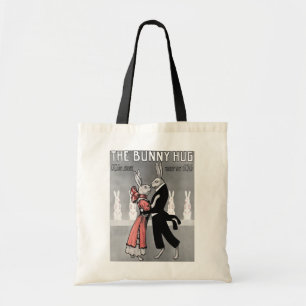 Vintage Bunny Hug Tote Bag
