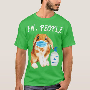 Vintage Bunny Mask Ew People T-Shirt