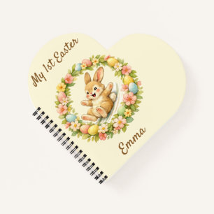 Vintage Bunny My First Easter Notebook