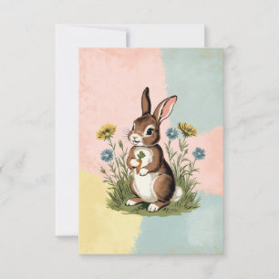 Vintage Bunny – Nostalgic Easter Card