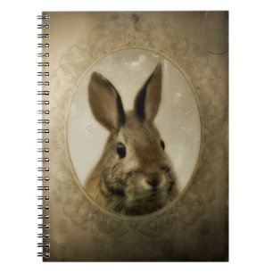 Vintage Bunny Portrait Notebook