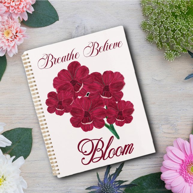 Vintage Burgundy Anemone Florals -Breathe, Believe Planner (Creator Uploaded)