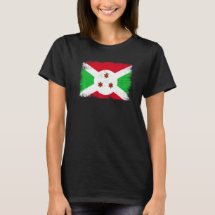 Vintage Burundi Flag Burundian Independence Day Pr T-Shirt