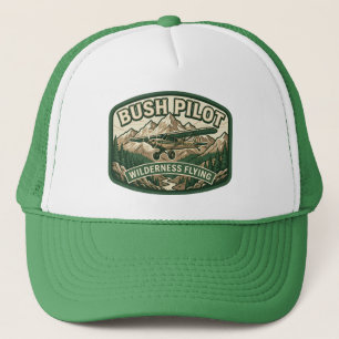 Vintage Bush Pilot Wilderness Flying  Trucker Hat