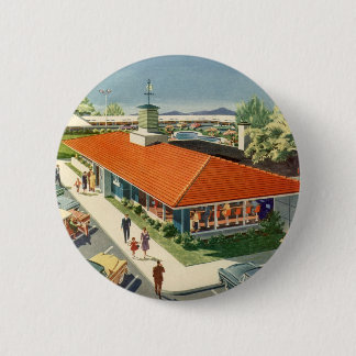 Vintage Business, 50s Family Restaurant Diner 6 Cm Round Badge