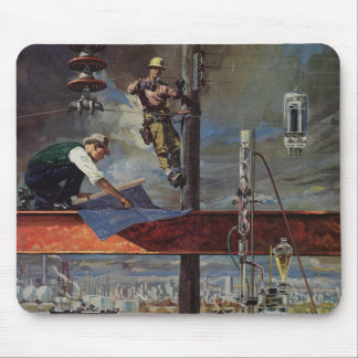 Vintage Business, Architects and Construction Mouse Mat