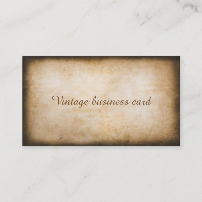Vintage business card (Front)