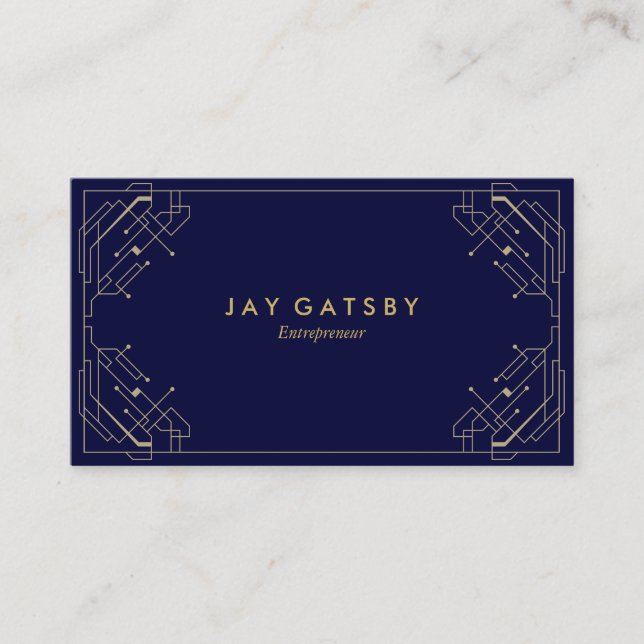 Vintage Business Card | Art Deco/Art Nouveau (Front)