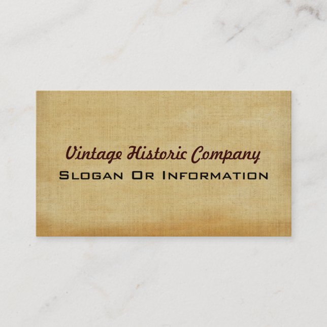 Vintage Business Cards (Front)