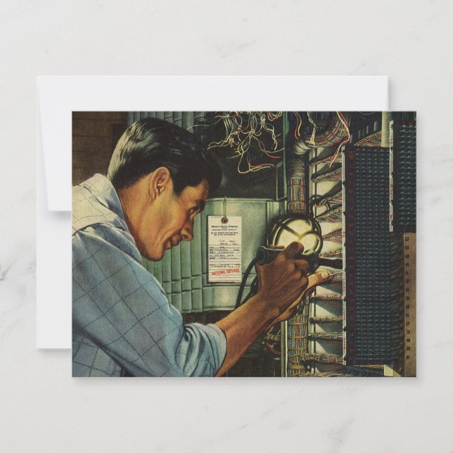 Vintage Business Electrician Circuit Breaker Panel (Front)