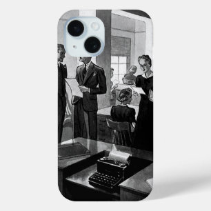 Vintage Business, Executive Businessmen Office iPhone 15 Case