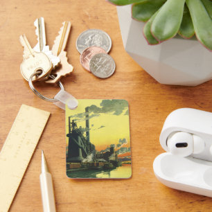 Vintage Business Factory, Manufacturing on a Dock Key Ring