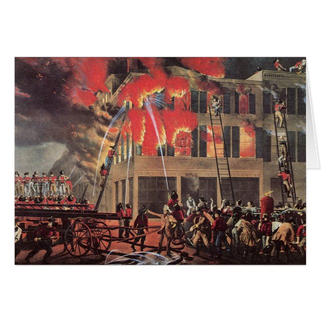 Vintage Business Firemen, Fire Fighters Fireman (Front Horizontal)